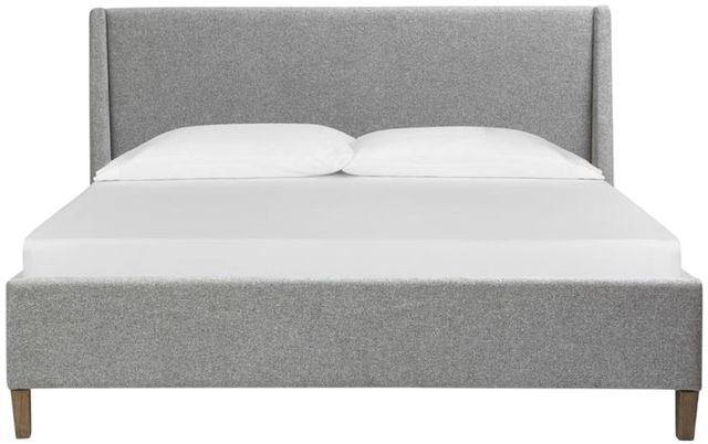 Magnussen Home® Lindon Suave Blanco White Upholstered King Island Bed-1