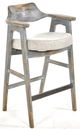Nest Home Collections Wagner Anew Gray/Distressed Blue Bar Stool-0