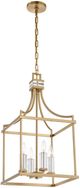 Uttermost® Montreal Warm Brass 4-Light Pendant-3