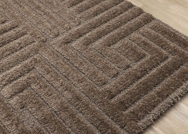 Kalora Interiors Luxe Brown 5'x8' Area Rug-4