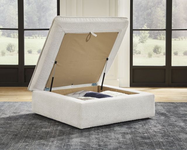 Ashley® Gimma Gray Storage Ottoman-3
