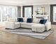 Homelegance® Isla 4-Piece Beige Sectional with Convertible and Reversible Chaise-1