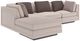 Caracole® Fusion Modern Fusion Oatmeal/Simply Black Ottoman-2