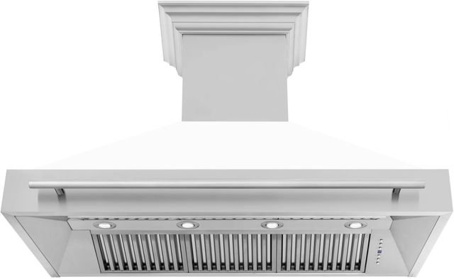 ZLINE 48" White Matte Wall Mounted Range Hood-3