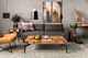Moe's Home Collection Natural Teak Wood Sculpture On Black Marble Stand-1