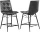 Coaster® Aiken 2-Piece Grey Upholstered Tufted Counter Stools-0