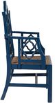 Furniture Classics Italian Satin Blue Arm Chair-2