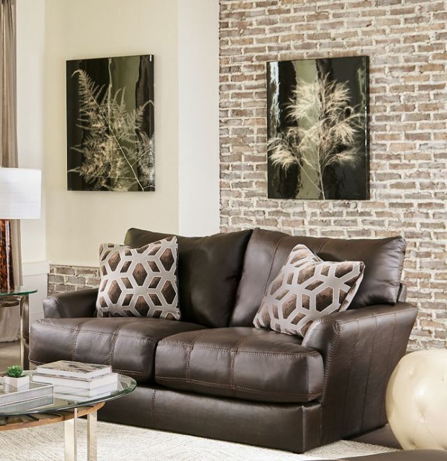 Jackson Furniture Prato Chocolate Leather Loveseat-4
