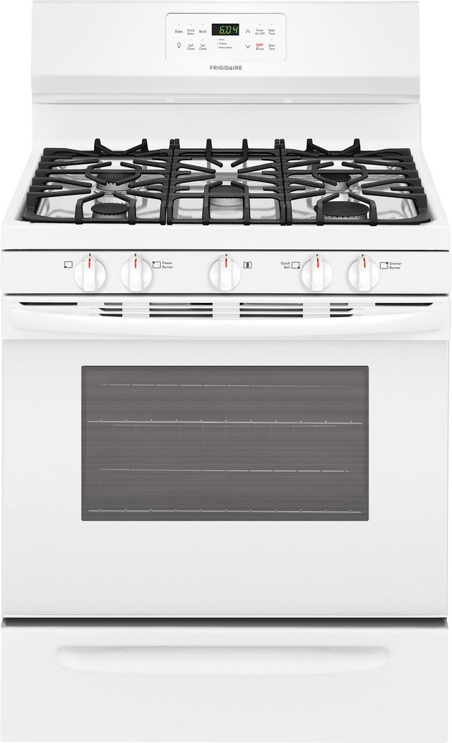 Frigidaire® 30" Free Standing Gas Range-White-0