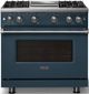 Viking® 5 Series 36" Squall Pro Style Gas (LP) Range with Polished Chrome Trim-4
