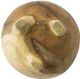 A & B Home 2-Piece Brown 3" Teak Bowl Set-3
