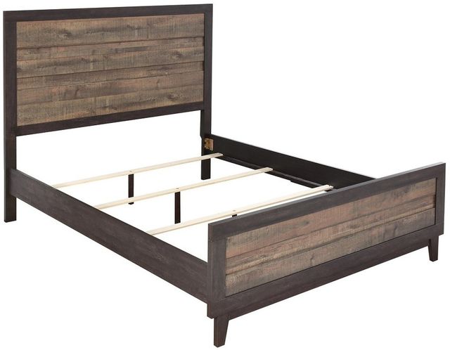 Crown Mark Tacoma Two Tone King Bed and 1 Night Stand-2