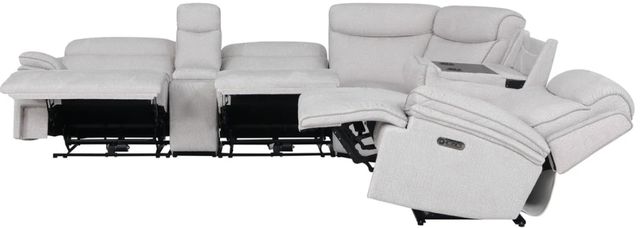Parker House® Alpine 6-Piece Airy Snow Power Reclining Curved Sectional-2