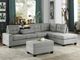 Homelegance® Maston 2-Piece Gray Right-Arm Facing Reversible Sectional-1