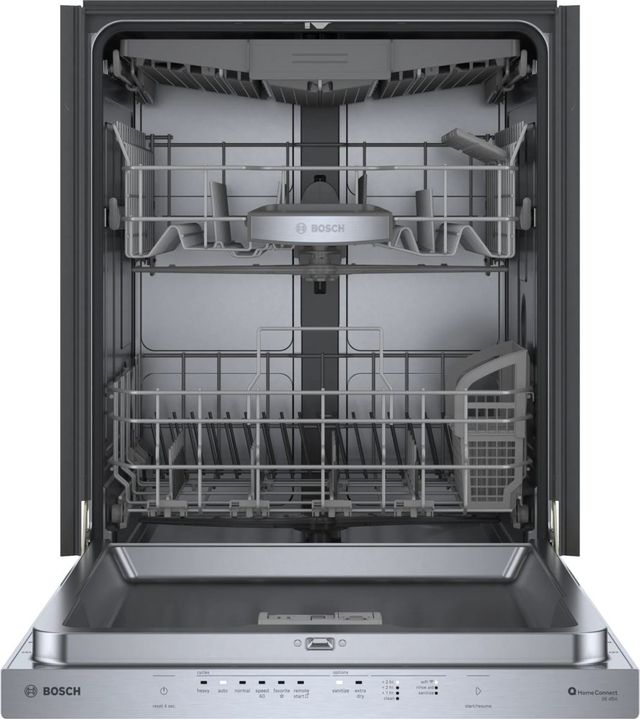 Bosch® 500 Series 24" Fingerprint Resistant Stainless Steel Top Control Built In Dishwasher-1