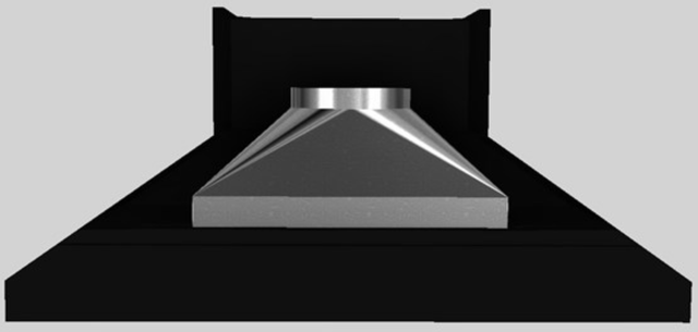 Vent-A-Hood® 66" Black Euro-Style Wall Mounted Range Hood-3