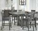 Signature Design by Ashley® Hallanden Gray 7-Piece Counter Height Dining Set-3