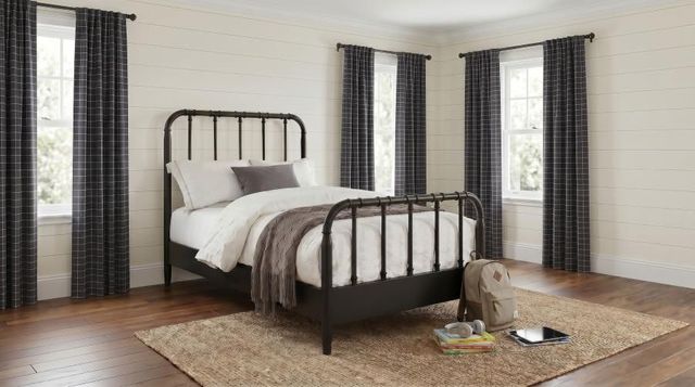 Coaster® Rocco Dark Bronze Youth Twin Open Frame Panel Bed-1
