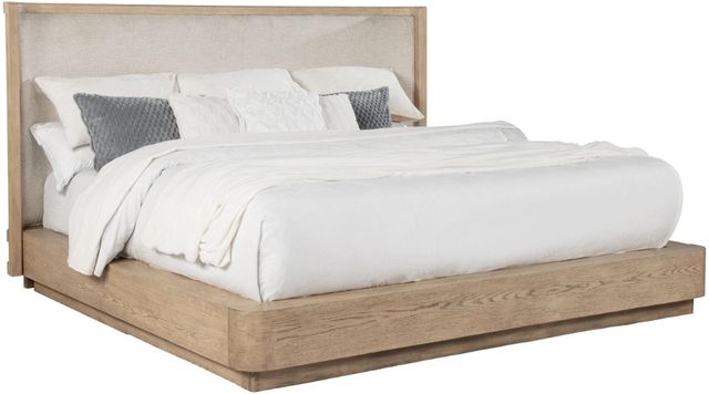 Coaster® Kailani Beige Queen Wingback Panel Bed -1