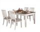 Mazin Furniture Nesbitt 6-Piece White Counter Height Dining Set with Oak Top -1