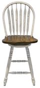 Liberty Furniture Carolina Crossing Windson Antique Honey/White Swivel Counter Stool-2