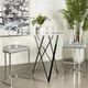 Coaster® Bexter White Bar Table with Chrome Base-3