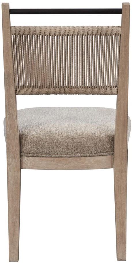 Bernards Trilogy Camel/Toffee Rope Back Side Chair-3