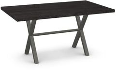 Amisco Customizable Alex Thermo Fused Laminate Table with 1.63" Thick Tabletop 