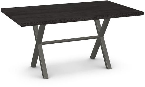 Amisco Customizable Alex Thermo Fused Laminate Table with 1.63" Thick Tabletop -0