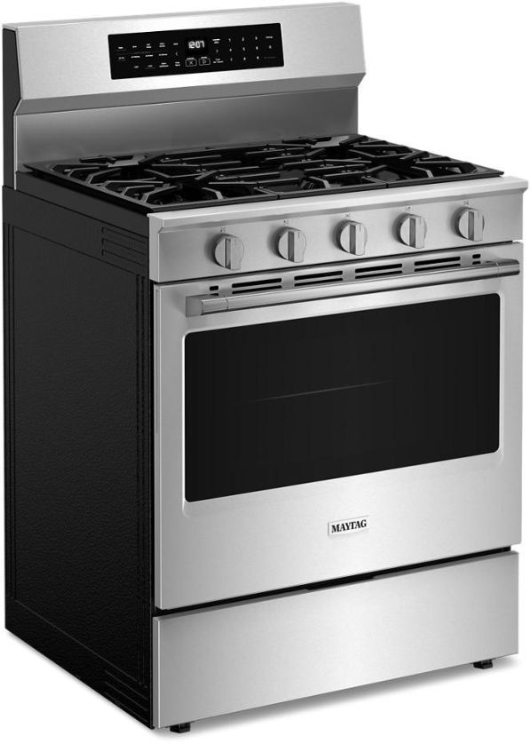Maytag® 30" Fingerprint Resistant Stainless Steel Freestanding Gas Range-1