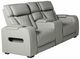 American Wholesale Furniture Opulence Taupe Power Reclining Loveseat with Console-0