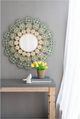 A & B Home Mcguire Blue/Green/Ivory Medallion Mirror-5