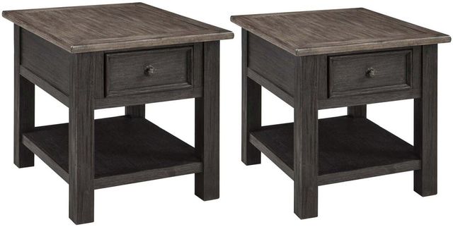 Signature Design by Ashley® Tyler Creek 2-Piece Grayish Brown/Black Living Room Table Set-0