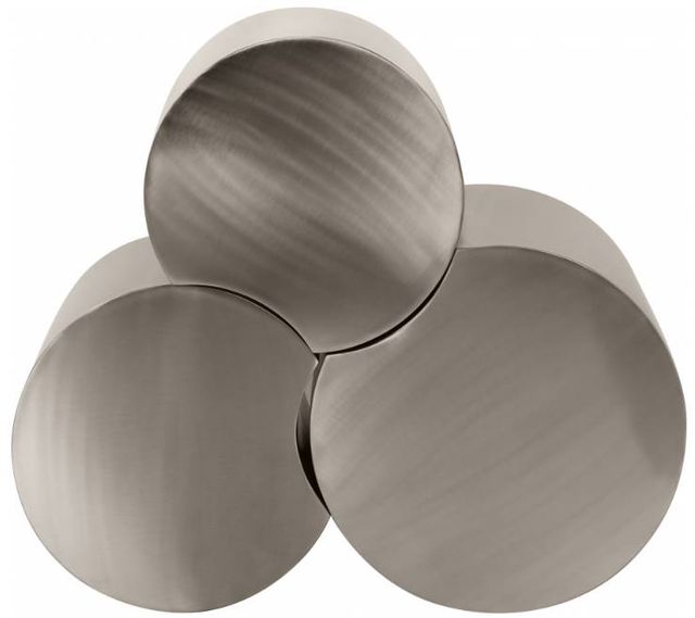Meridian Furniture Dimple 3-Piece Silver 16" Modular Nesting Coffee Table Set-2