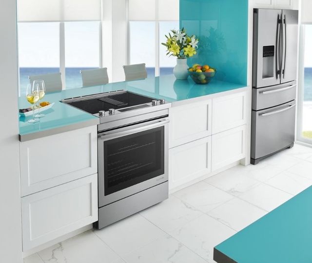 JennAir® 30" Stainless Steel Slide In Electric Range-1