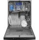 GE® 24" Black Built In Dishwasher-2