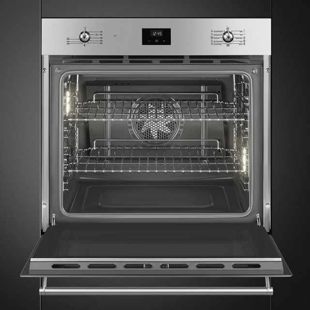 Smeg Classic Stainless Steel 30" Electric Convection Oven-2