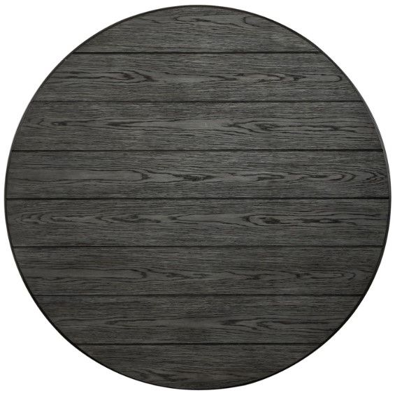 Liberty Furniture Allyson Park Charcoal Round Cocktail Table with Wirebrushed White Base-3