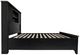 Jofran Inc. Madison County Vintage Black King Barn Door Platform Bed-4