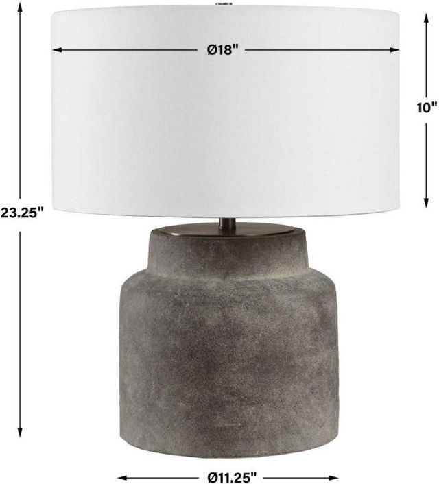 Uttermost® Benedet Aged Dark Gray Table Lamp-3