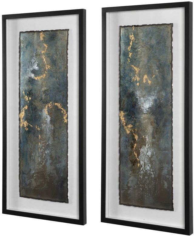 Uttermost® 2-Piece Glimmering Agate Abstract Prints Set-3
