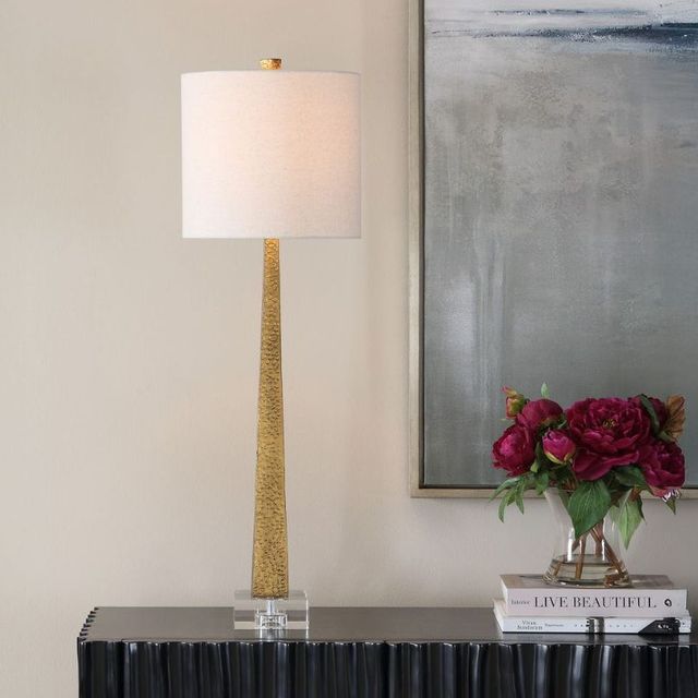 Uttermost® Midas Antique Brass Buffet Lamp-3