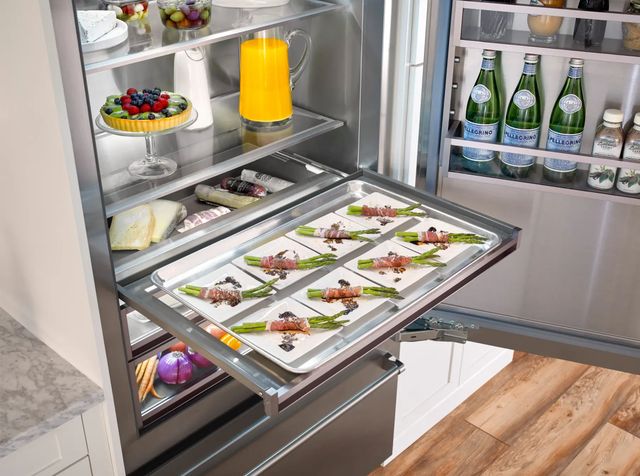 BlueStar® PRO 36" 22.4 Cu. Ft. Custom Built-In Bottom Freezer Refrigerator-1