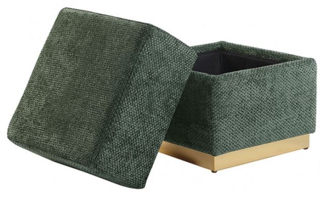 Furniture of America® Krysten Green Storage Stool-2