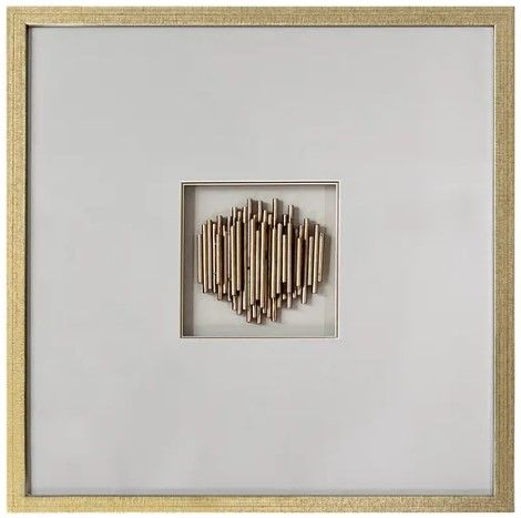 Crestview Collection Metallic Times 2-Piece Gold Wall Art Set-2