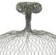 A & B Home 2-Piece Gray Iron Wire Cloches Lantern Set-1