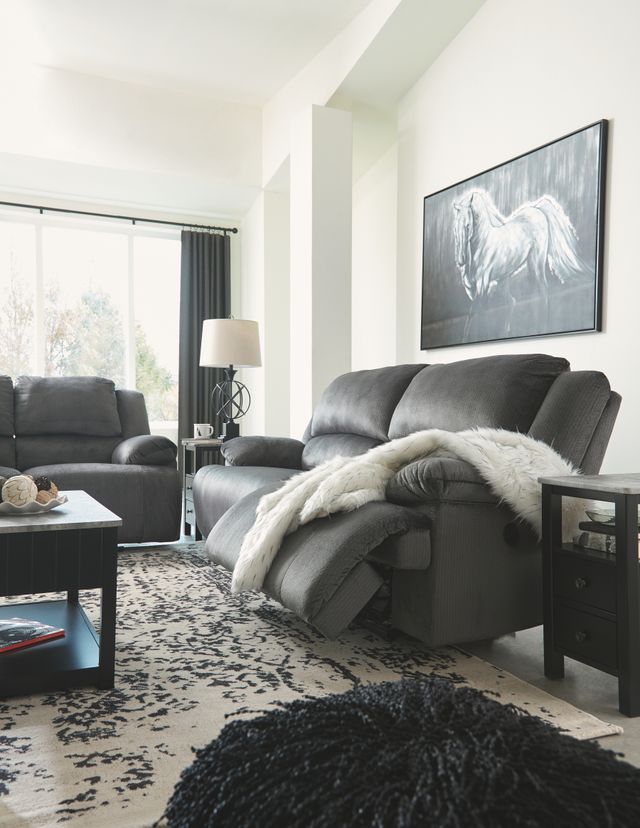 Signature Design by Ashley® Clonmel Charcoal Two Seat Reclining Sofa-4