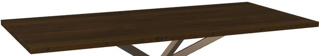 Amisco Customizable Asterisk 84" Rectangular Table with Decorative Bolts-1