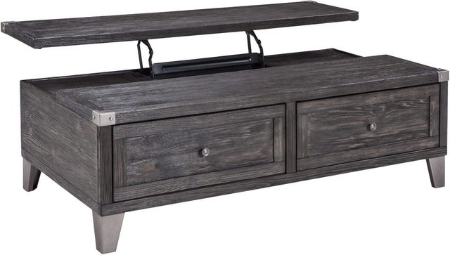 Signature Design by Ashley® Todoe Dark Gray Lift Top Coffee Table-3