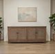 Nest Home Collections Blake Antique Natural/Rattan Four-Door Cabinet-1